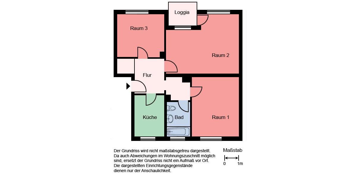 Etagenwohnung Hemer - 3 Zimmer, 71 m&sup2;, 445&euro; | Angebot:25893212