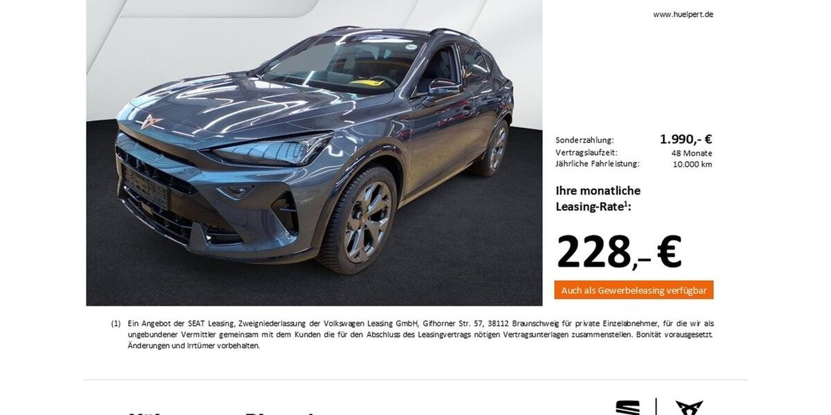 Cupra Formentor 16.395 km 31.852 &euro; Dortmund 44269