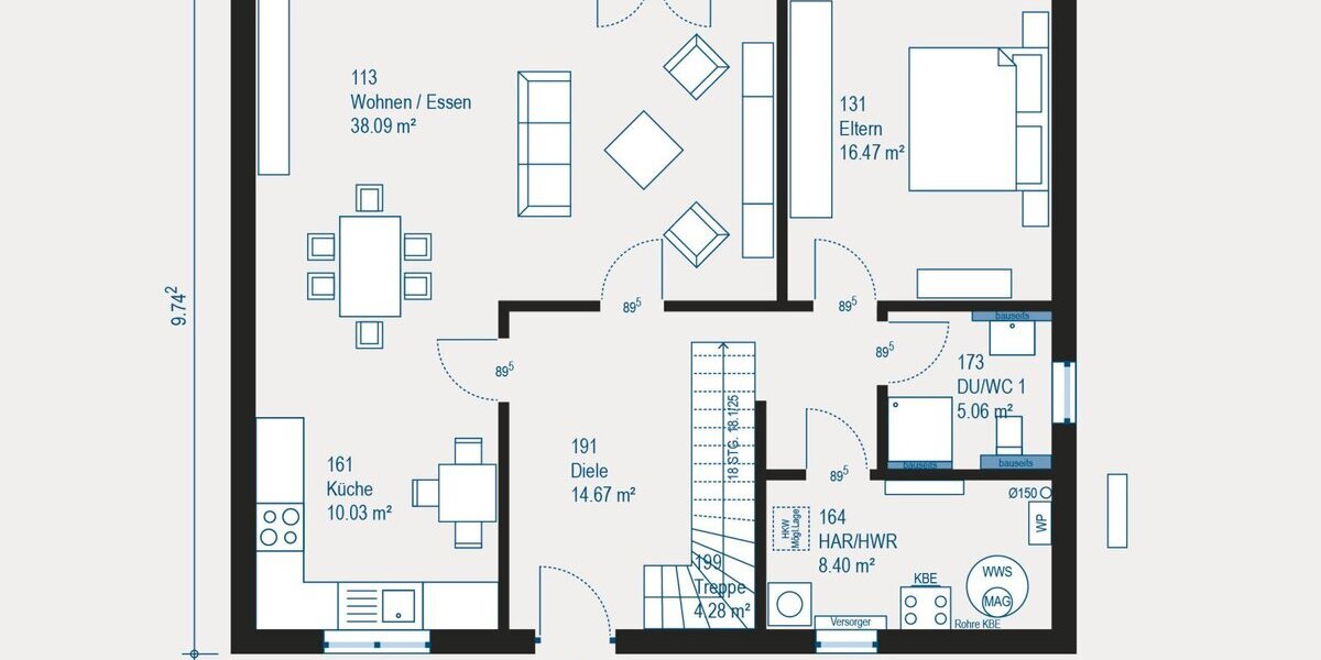 Platz für die ganze Familie - Ihr individuell geplantes Einfamilienhaus in Unna - Einfamilienhaus Unna Hemmerde | Angebot:27351220