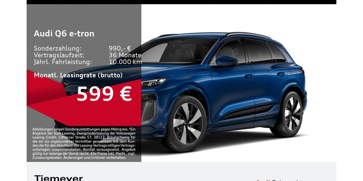 Audi Q6 e-tron 7.795 km 58.850 &euro; Bochum 44809