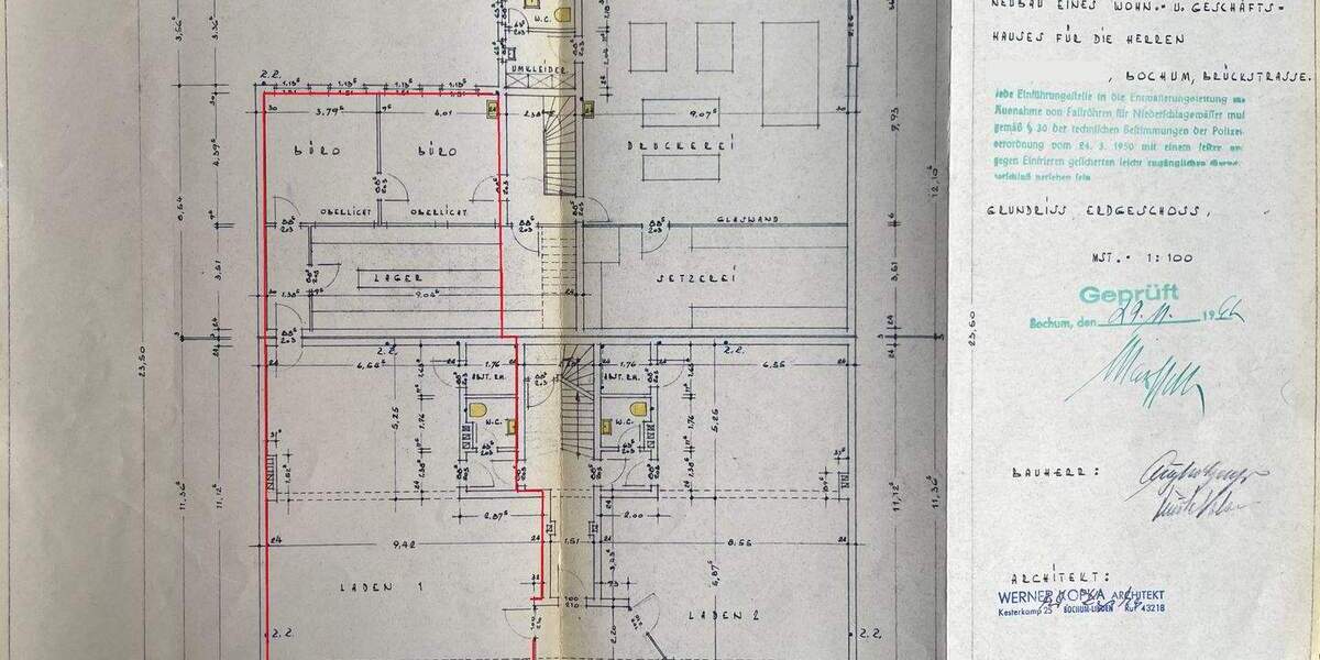 Gewerbeobjekt Bochum Innenstadt - 2.100&euro; | Angebot:25726807