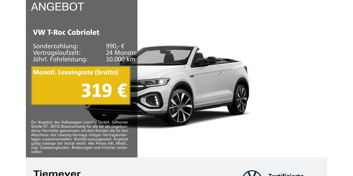 VW T-Roc 21.995 km 31.940 &euro; Bochum 44892
