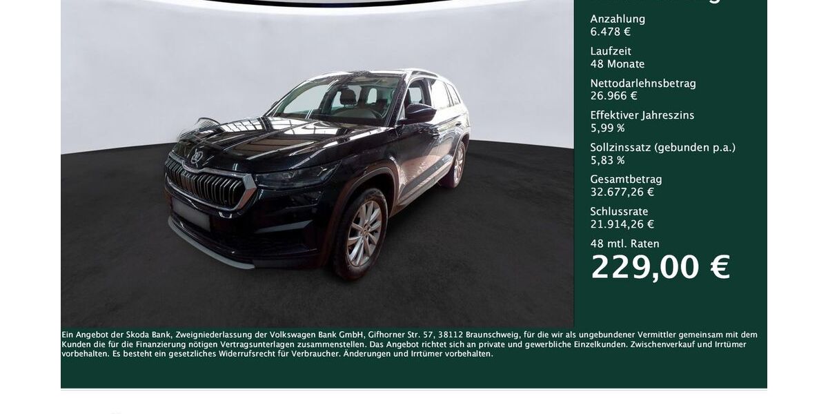 Skoda Kodiaq 28.767 km 33.444 &euro; Dortmund 44269
