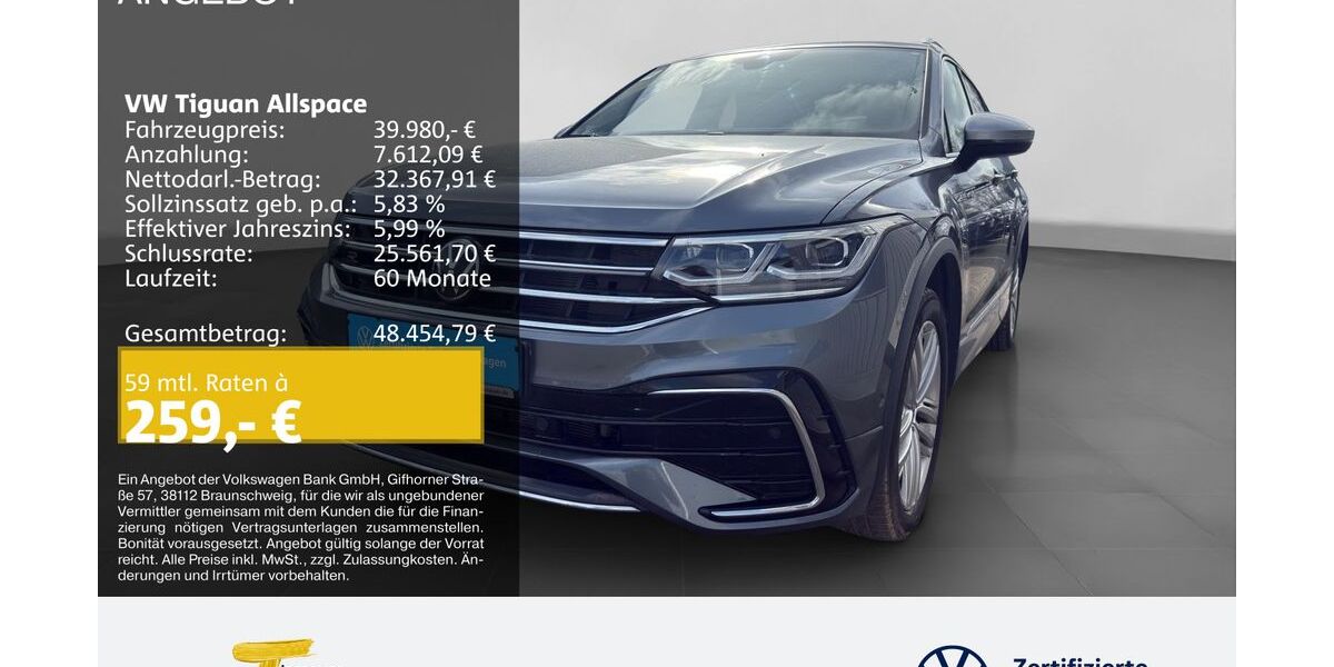 VW Tiguan Allspace 26.332 km 39.980 &euro; Castrop-Rauxel 44575