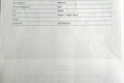 Wohnung Hagen Hagen-Mitte - 15 Zimmer, 250 m&sup2;, 320.000&euro; | Angebot:25047925
