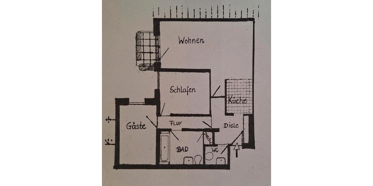 Etagenwohnung Werne - 3.5 Zimmer, 95 m&sup2;, 725&euro; | Angebot:25721979