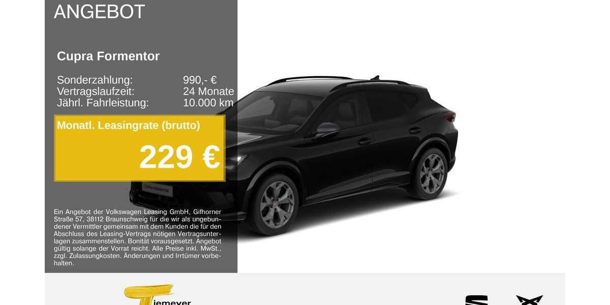 Cupra Formentor 13.049 km 33.260 &euro; Lüdenscheid 58513