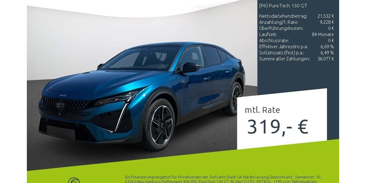 Peugeot 408 1.050 km 29.690 &euro; Dortmund 44263