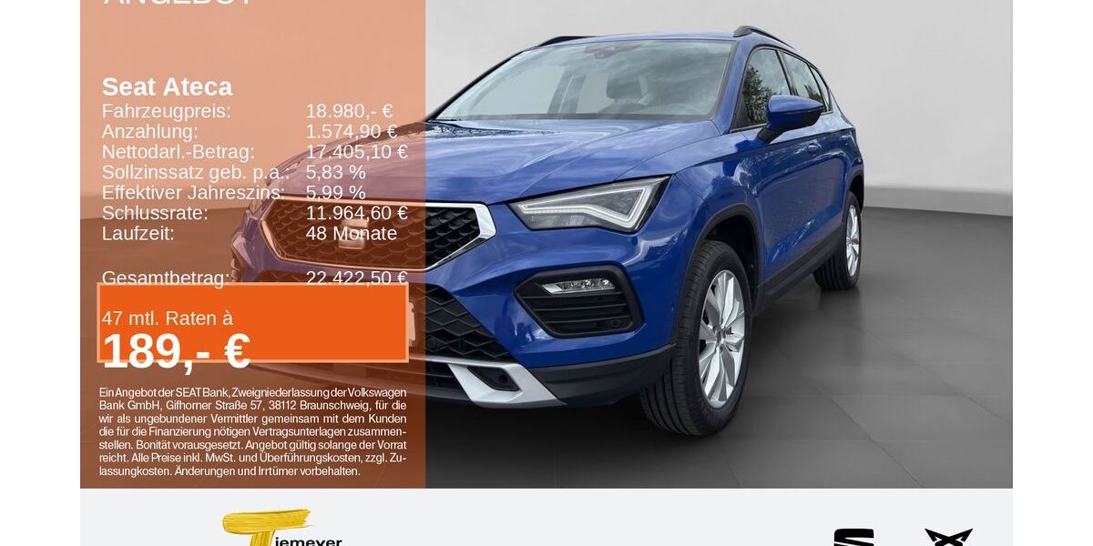 Seat Ateca 62.356 km 17.950 &euro; Hemer 58675