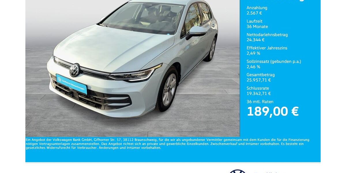 VW Golf 5.849 km 26.866 &euro; Dortmund 44379