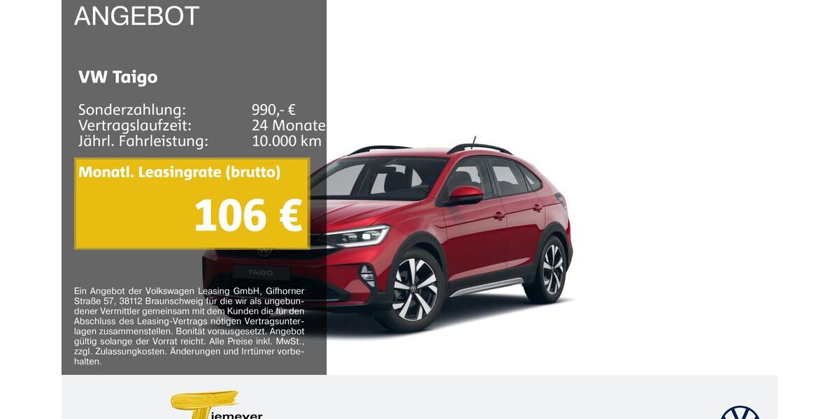 VW Taigo 10.073 km 22.670 &euro; Lüdenscheid 58507