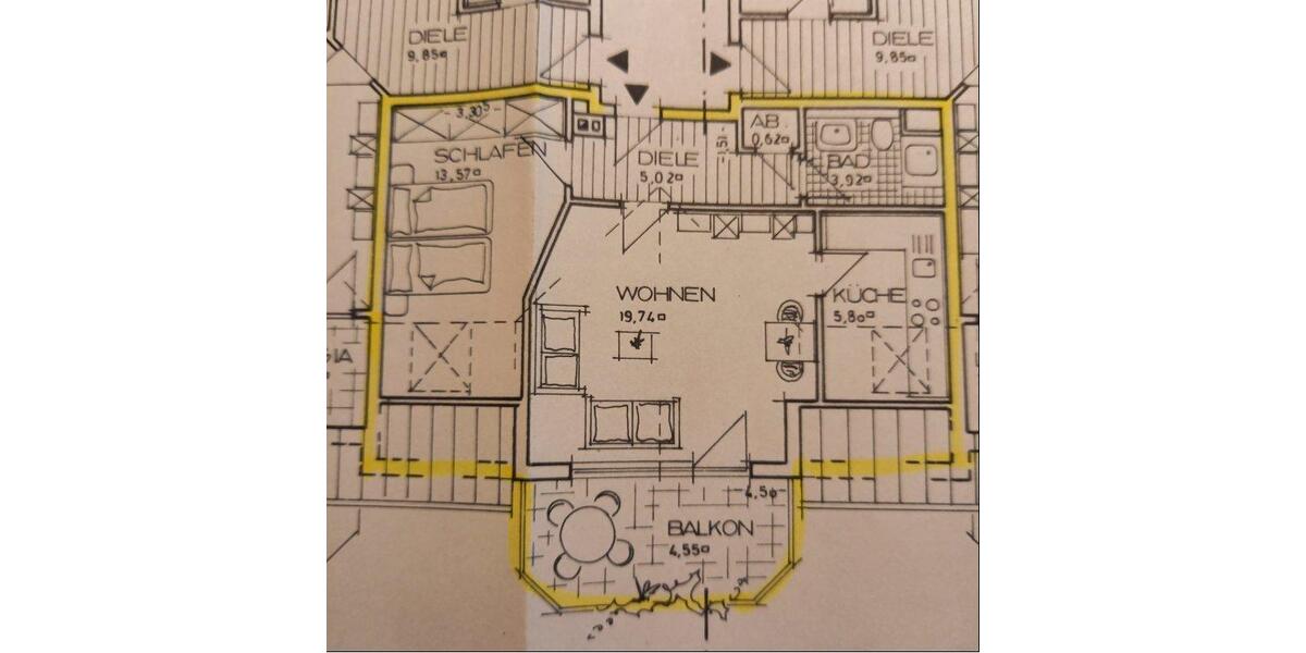 Dachgeschoßwohnung Lüdenscheid Brügge - 2 Zimmer, 54 m&sup2;, 159.500&euro; | Angebot:27508664