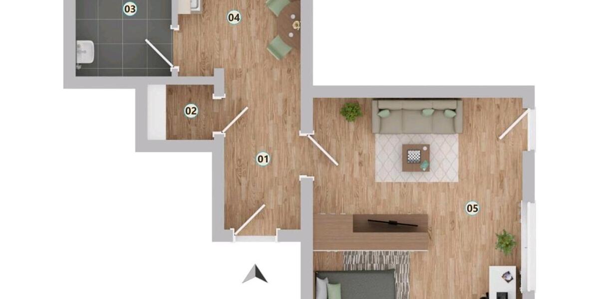 Erdgeschoßwohnung Iserlohn Grüne - 1 Zimmer, 40 m&sup2;, 700&euro; | Angebot:26606757