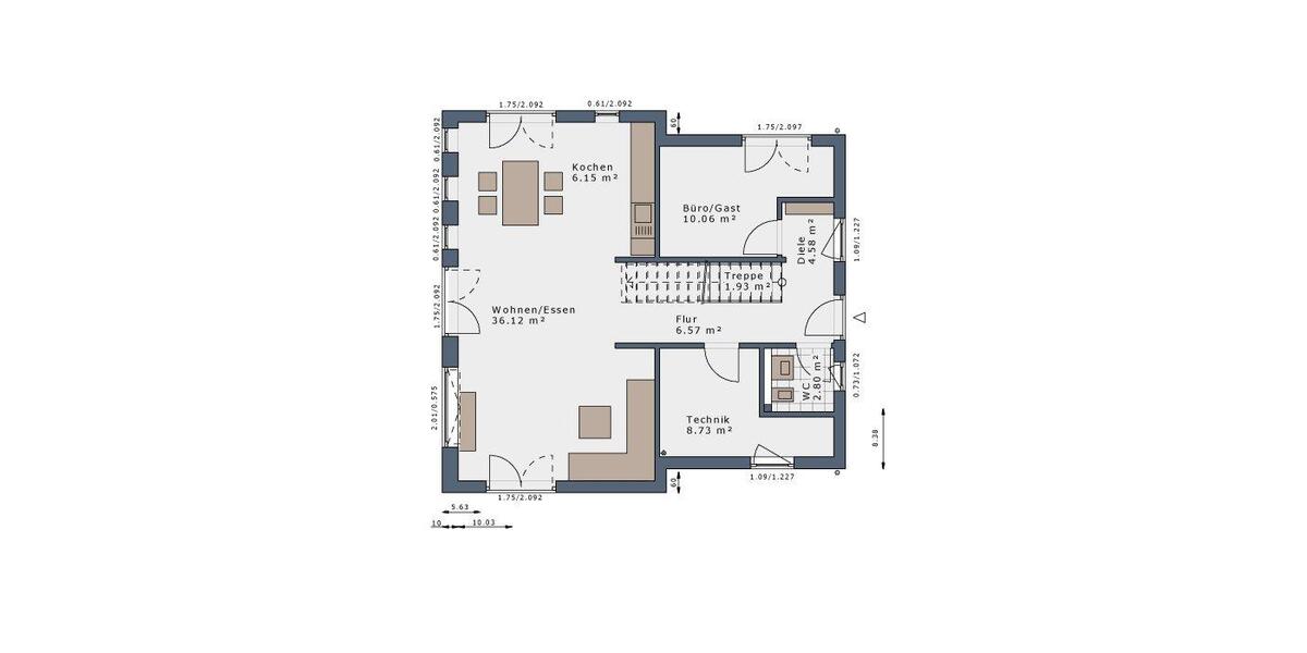 Einfamilienhaus Dortmund Eving - 5 Zimmer, 140 m&sup2;, 1.999&euro; | Angebot:26664392