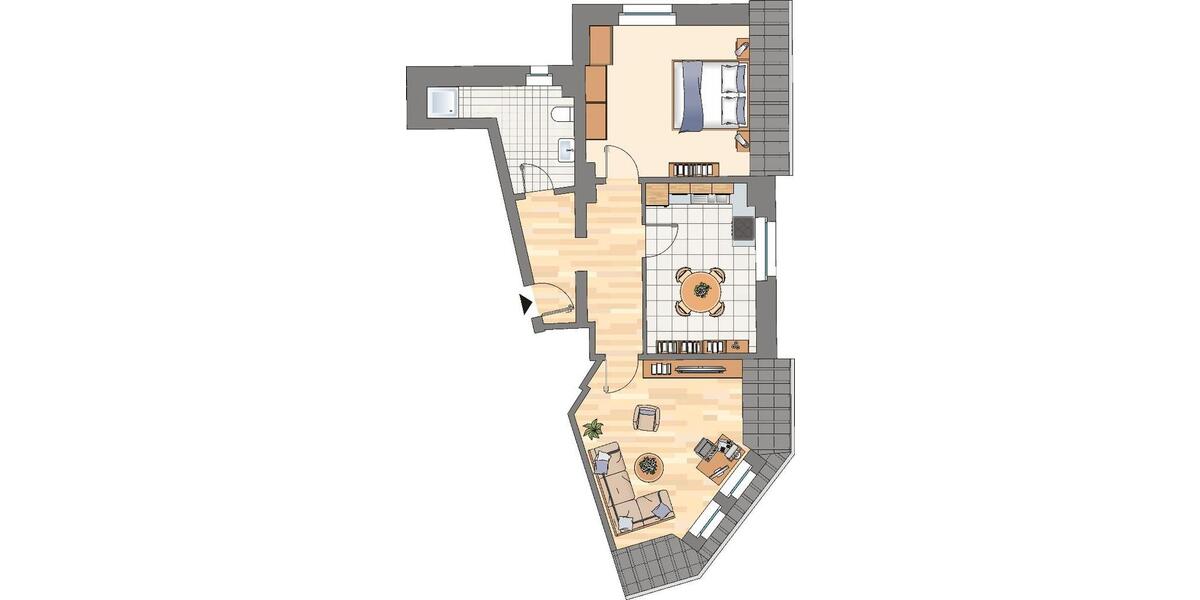 Erdgeschoßwohnung Dortmund Bövinghausen - 2.5 Zimmer, 64 m&sup2;, 589&euro; | Angebot:23150942