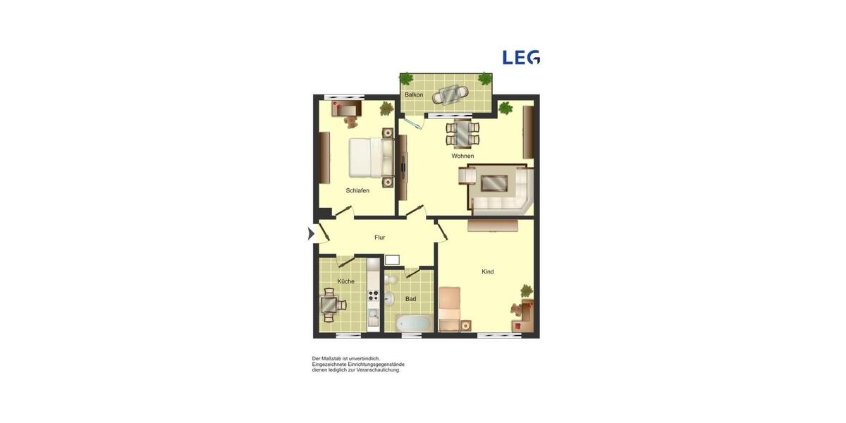 Etagenwohnung Unna - 3.5 Zimmer, 60 m&sup2;, 449&euro; | Angebot:24690046