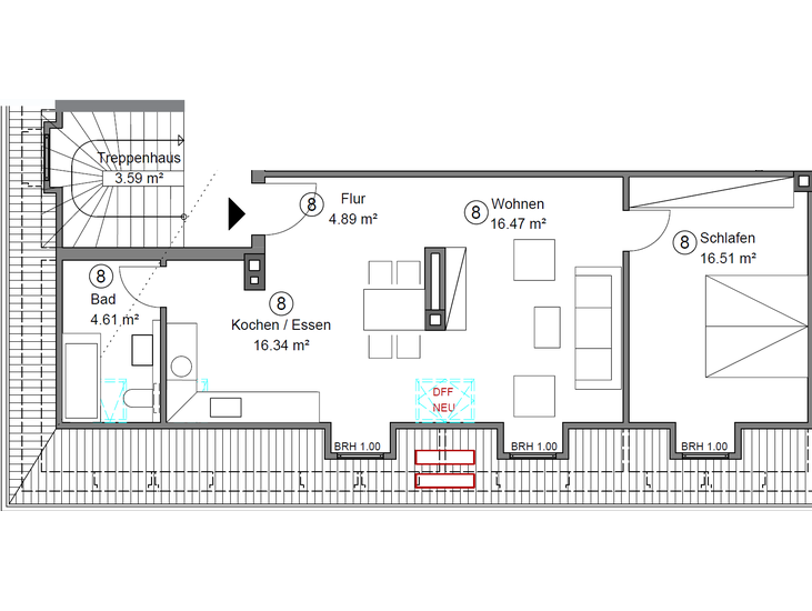 Helle 2,5-Zimmer-Wohnung in Hamm-Herringen – vermietet, modernisiert, ideale Kapitalanlage - Etagenwohnung Hamm Herringen | Angebot:20312801