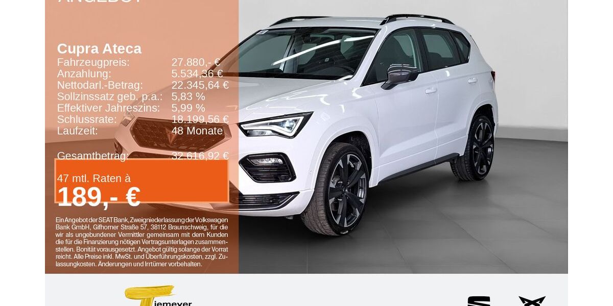 Cupra Ateca 20.749 km 27.880 &euro; Bochum 44809