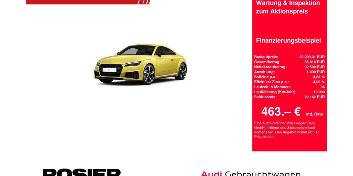 Audi TT 22.474 km 33.330 &euro; Menden 58706