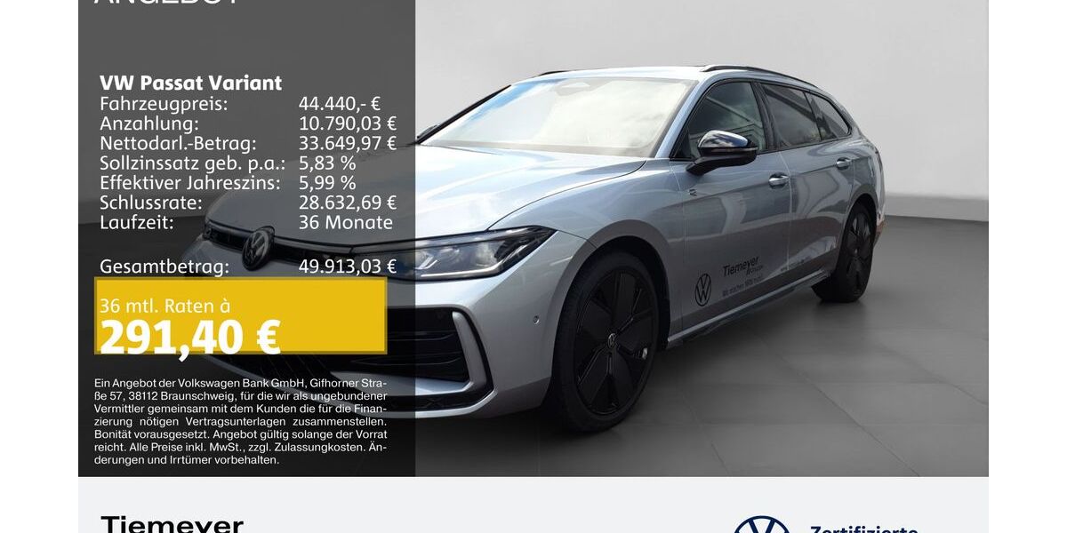 VW Passat Variant 9.950 km 40.420 &euro; Bochum 44892