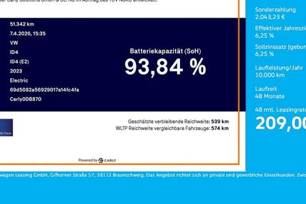 VW ID.4 51.340 km 23.210 &euro; Unna 59423