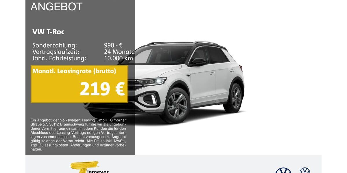 VW T-Roc 20.948 km 28.950 &euro; Castrop-Rauxel 44575