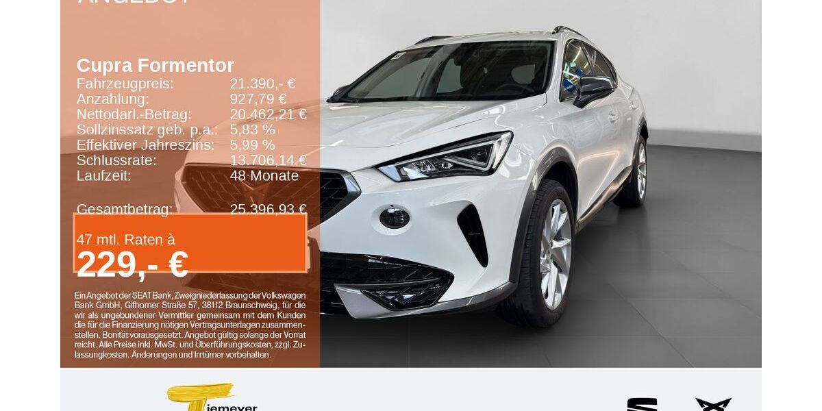 Cupra Formentor 20.530 km 20.780 &euro; Hemer 58675