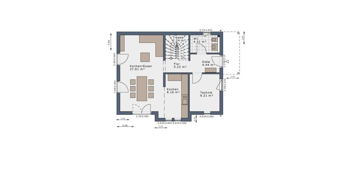 Einfamilienhaus Dortmund Aplerbeck - 4 Zimmer, 120 m&sup2;, 1.850&euro; | Angebot:26664388