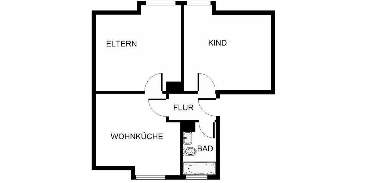 Dachgeschoßwohnung Kamen - 2 Zimmer, 49 m&sup2;, 440&euro; | Angebot:26450985