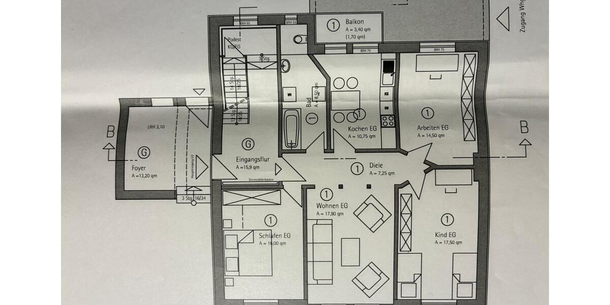 Erdgeschoßwohnung Lüdenscheid Staberg - 4 Zimmer, 90 m&sup2;, 719&euro; | Angebot:25613654