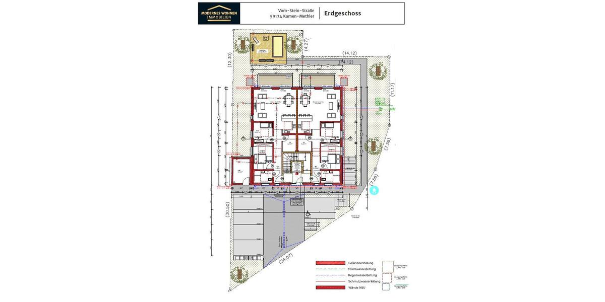 Erdgeschoßwohnung Kamen - 3 Zimmer, 95 m&sup2;, 300.000&euro; | Angebot:27070842