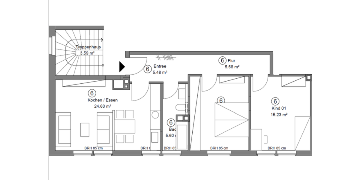 Schöne 2,5-Zimmer-Wohnung in frisch saniertem Mehrfamilienhaus in zentraler Lage in HammHerringen - Etagenwohnung Hamm Herringen | Angebot:17940581