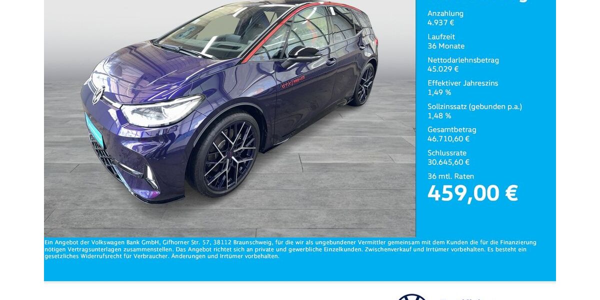 VW ID.3 1.396 km 49.966 &euro; Dortmund 44141