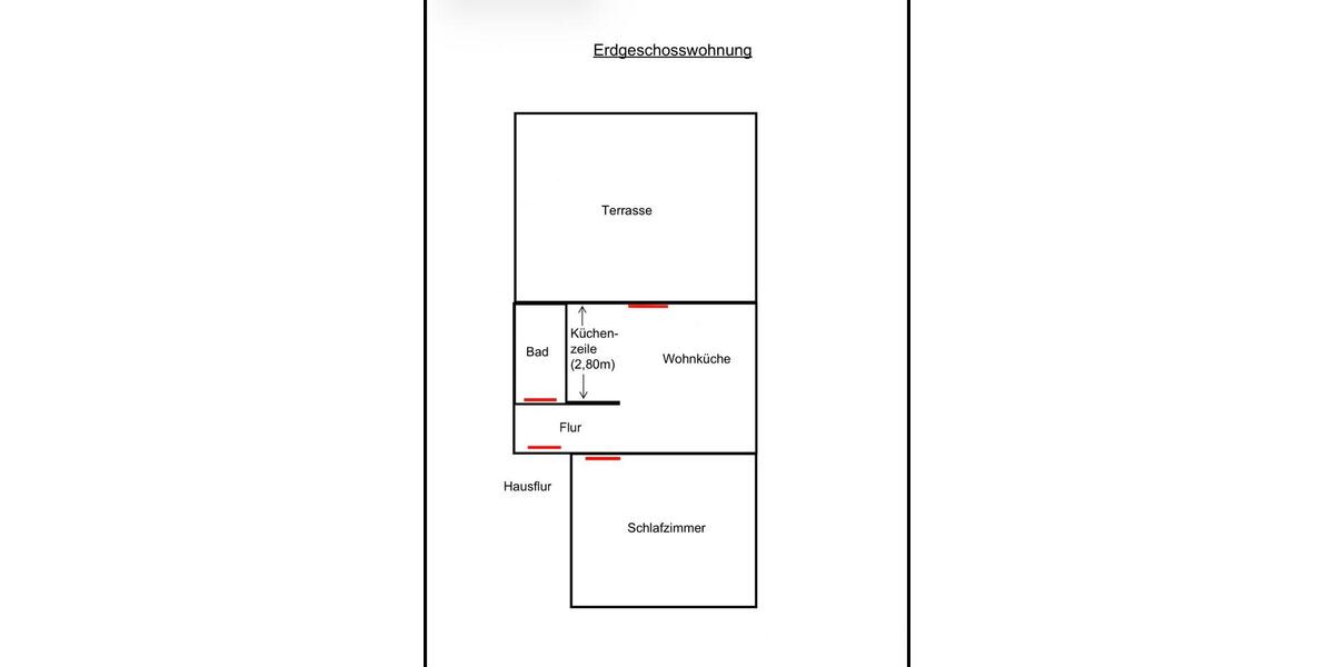 Erdgeschoßwohnung Dortmund Huckarde - 1.5 Zimmer, 50 m&sup2;, 500&euro; | Angebot:27594715