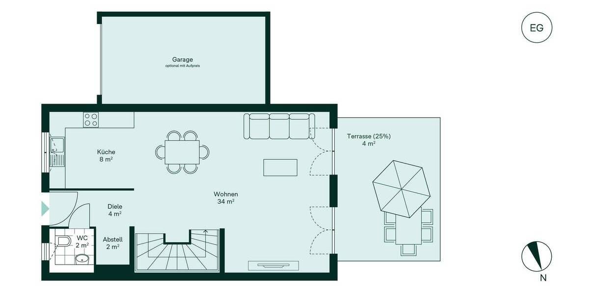 Doppelhaushälfte Bergkamen Weddinghofen - 4 Zimmer, 136 m&sup2;, 472.300&euro; | Angebot:25664072