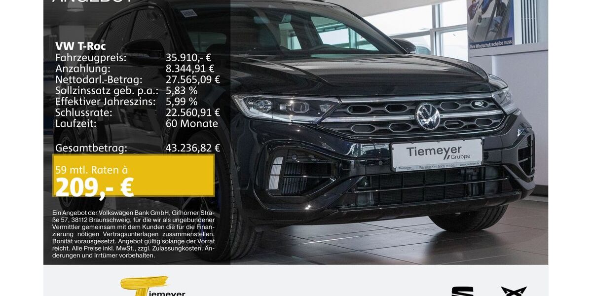 VW T-Roc 32.566 km 35.910 &euro; Bochum 44809