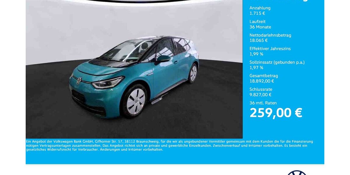 VW ID.3 42.495 km 19.780 &euro; Unna 59423