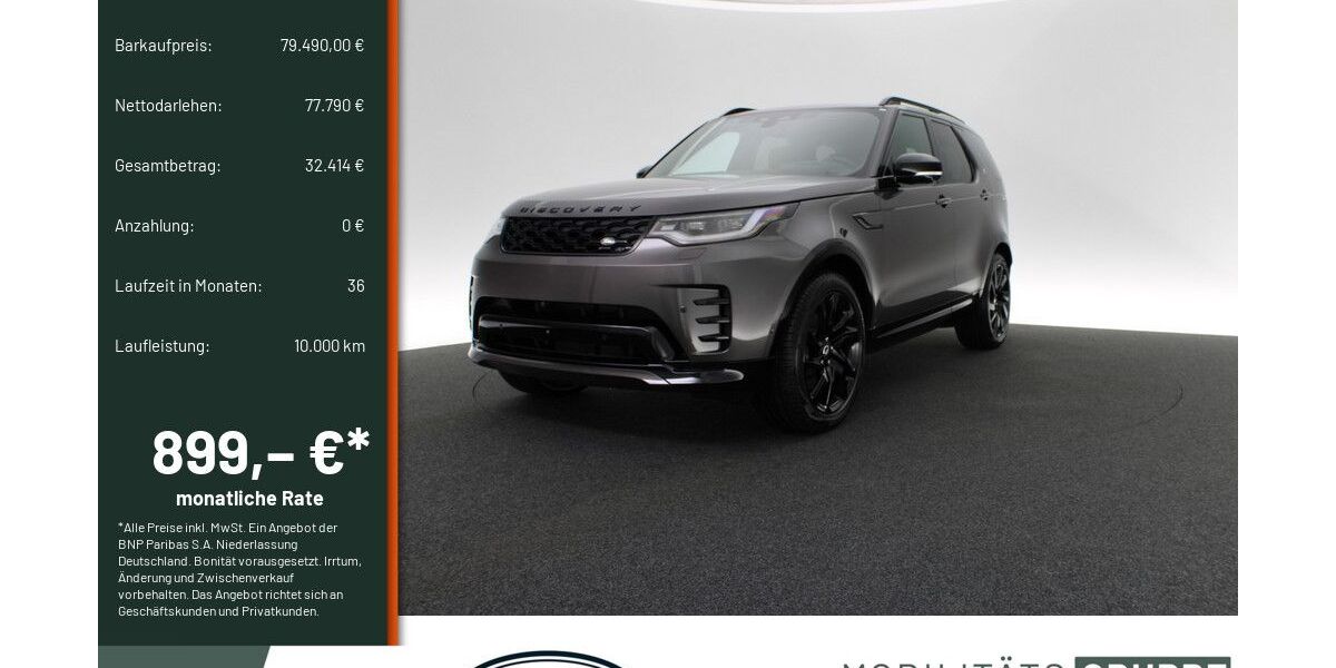 Land Rover Discovery 2.500 km 76.990 &euro; Lüdenscheid 58507