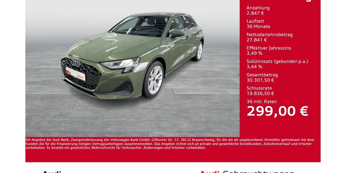 Audi A3 8.562 km 29.998 &euro; Dortmund 44143