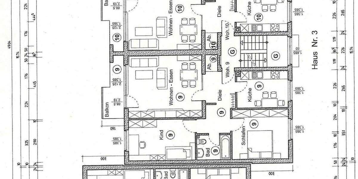 Etagenwohnung Bochum Harpen - 3 Zimmer, 77 m&sup2;, 155.000&euro; | Angebot:25782532