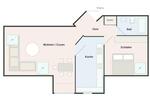 Dachgeschoßwohnung Lünen Alstedde - 2 Zimmer, 52 m&sup2;, 470&euro; | Angebot:27613509