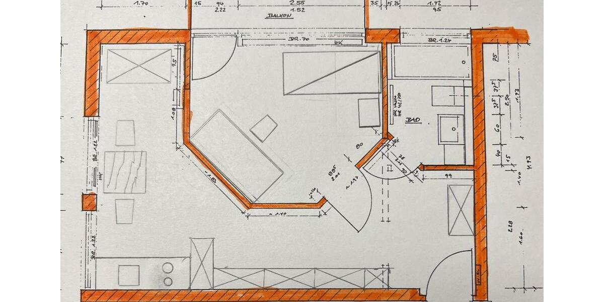 Hochparterre Dortmund Gartenstadt - 2 Zimmer, 39 m&sup2;, 109.000&euro; | Angebot:25980344