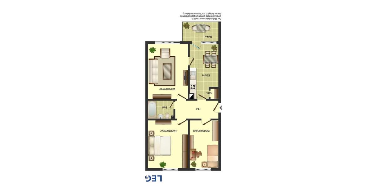 Erdgeschoßwohnung Bergkamen - 3 Zimmer, 65 m&sup2;, 489&euro; | Angebot:24533627