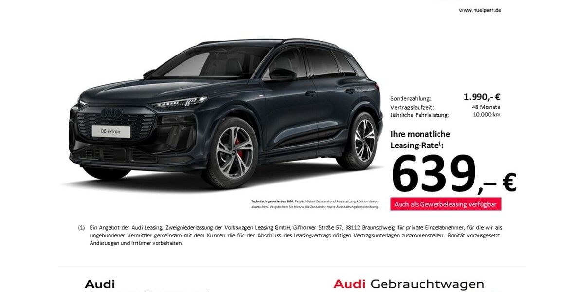Audi Q6 e-tron 6.094 km 68.862 &euro; Dortmund 44143