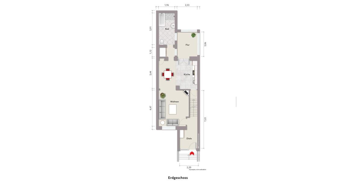 Reihenhaus Dortmund Huckarde - 4 Zimmer, 117 m&sup2;, 1.800&euro; | Angebot:26449187