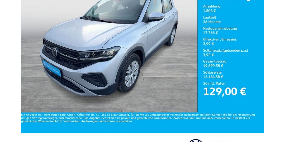 VW T-Cross 7.646 km 19.511 &euro; Dortmund 44141