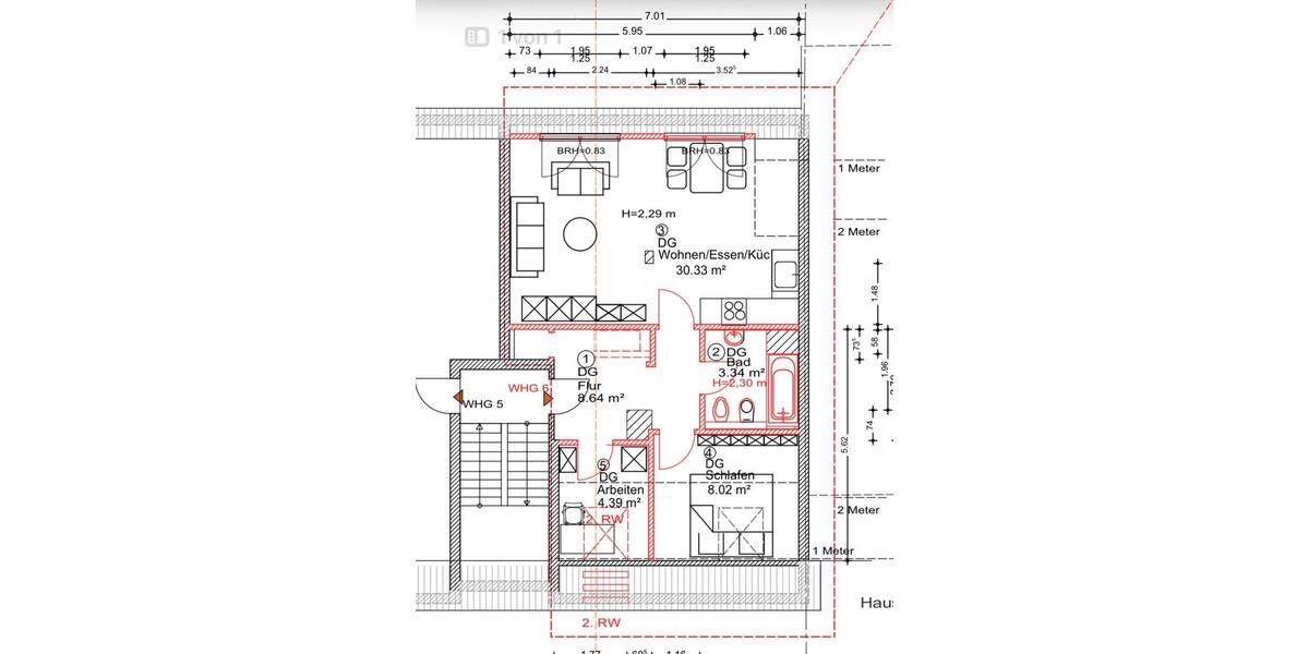 Dachgeschoßwohnung Dortmund Brackel - 3 Zimmer, 65 m&sup2;, 650&euro; | Angebot:25660322