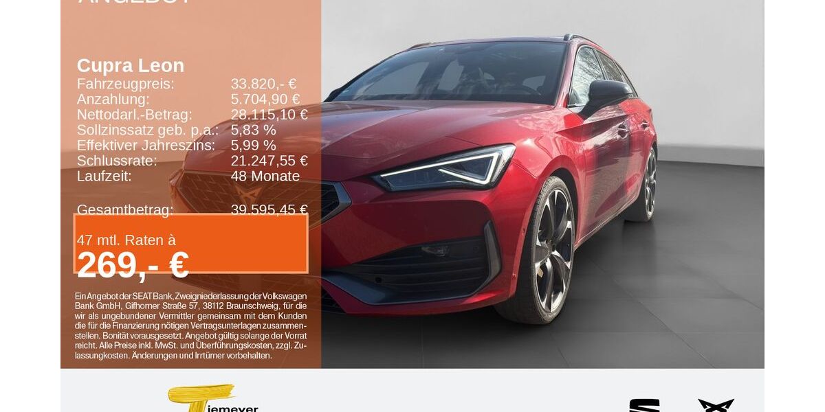 Cupra Leon 18.207 km 33.820 &euro; Lüdenscheid 58513