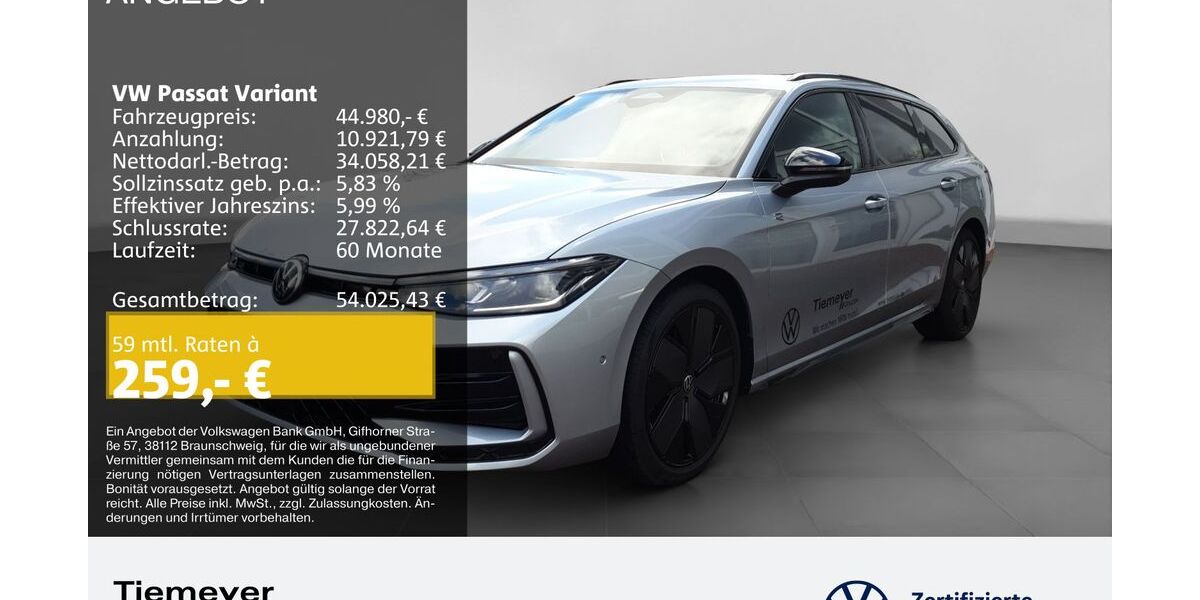 VW Passat Variant 2.998 km 44.780 &euro; Bochum 44892