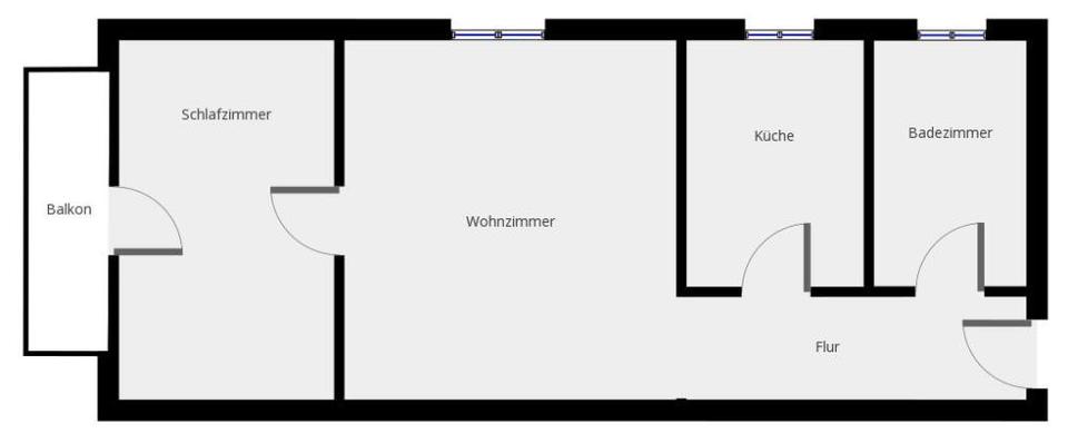 Etagenwohnung Hattingen Blankenstein - 2 Zimmer, 59 m&sup2;, 356&euro; | Angebot:26550129